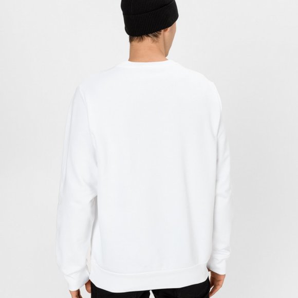 Diesel S Gir B5 Felpa Crew Sweatshirt Bright White Size XL - Picture 2 of 11